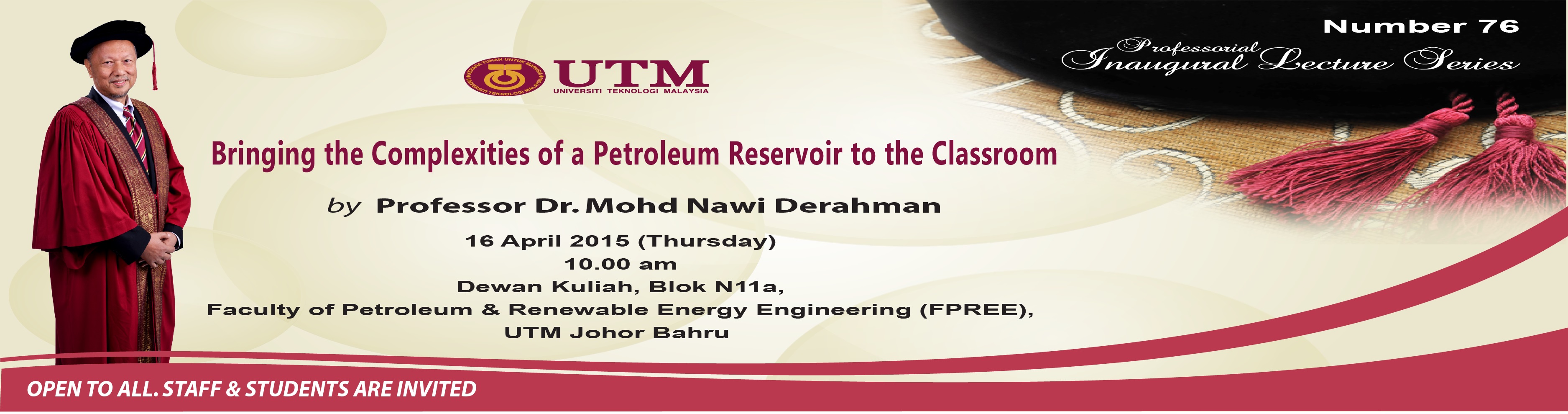 Professional Inaugural Lecture Series Prof Dr. Mohd Nawi Derahman