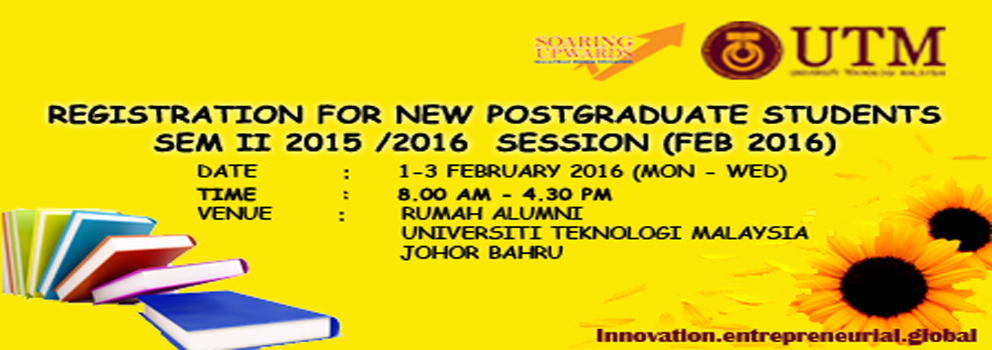 Registration For New Postgraduate Student
