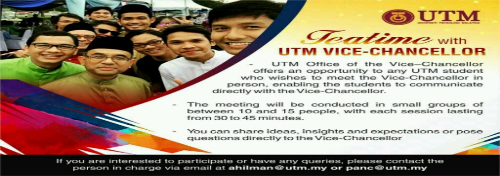 TeaTime with UTM’s Vice Chancellor