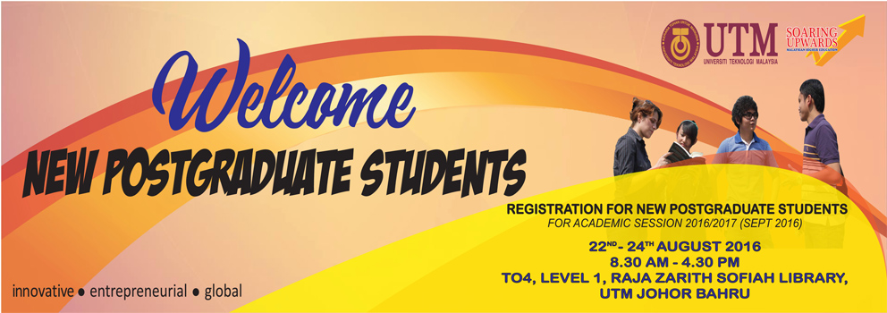 Registration for New Postgraduate Students