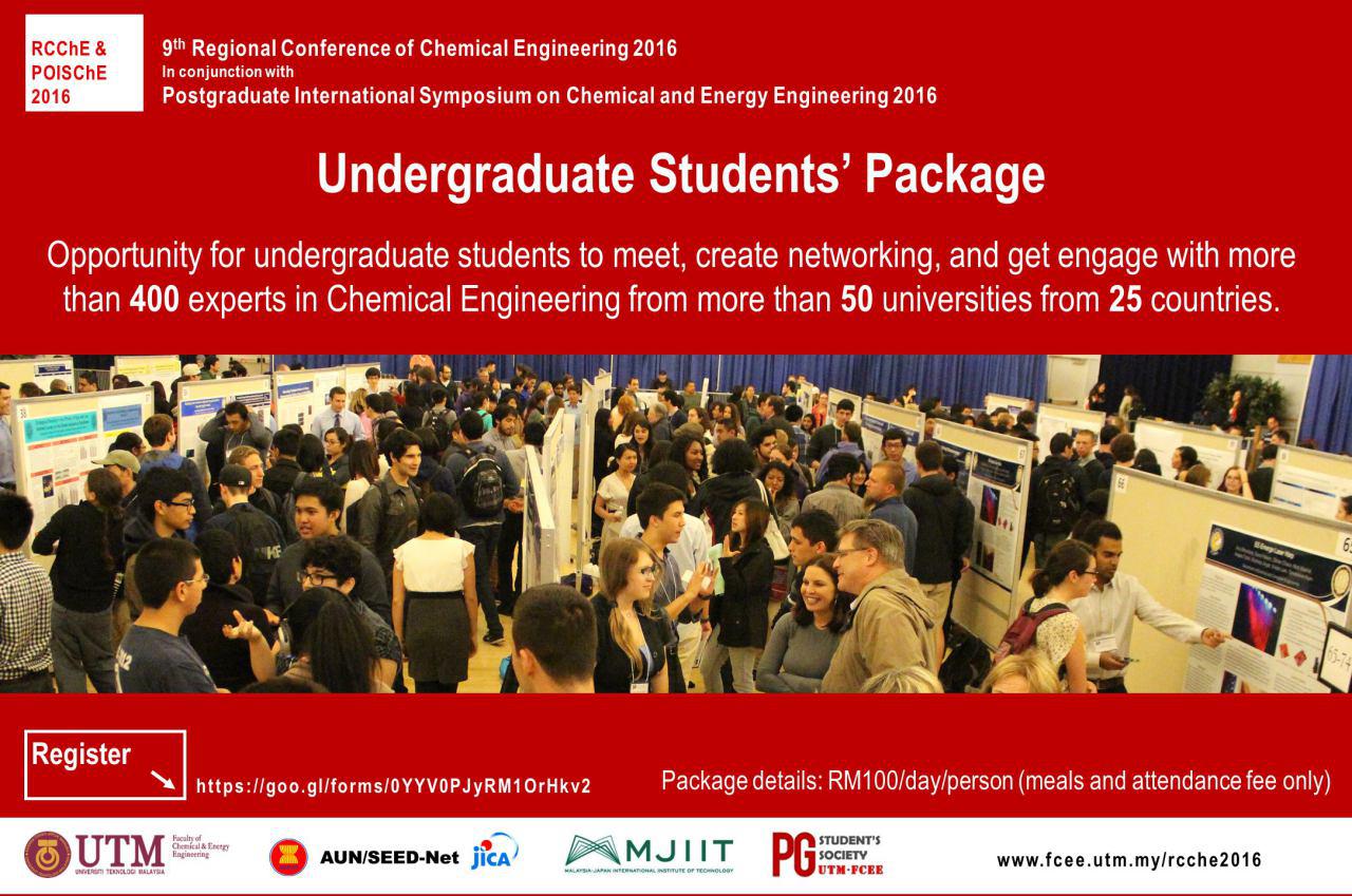 RCChE 2016 Undergraduate Student Package