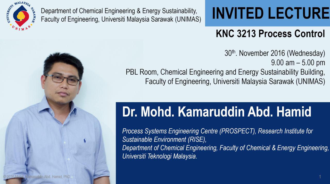 UNIMAS invited Dr. Kamaruddin Abd. Hamid for Lecture
