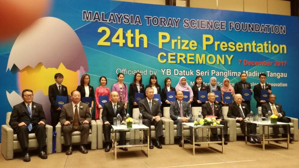 FCEE UTM Student Receives RM30,000 Grant From Toray Science Foundation