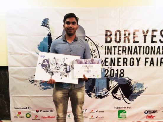 FCEE Student wins in BOREYES International Energy Fair 2018