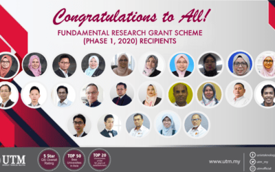 Congratulations to all recipients of Fundamental Research Grant Scheme (Phase 1, 2020)