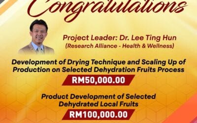 Congratulations Dr. Lee Ting Hun and his project team