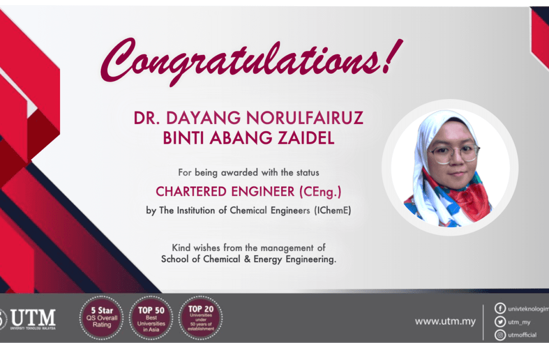 Congratulations Dr. Dayang Norulfairuz