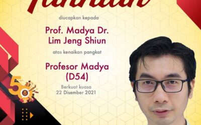 Tahniah Prof. Madya Dr. Lim Jeng Shiun