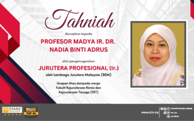 Tahniah Profesor Madya Ir. Dr. Nadia Adrus