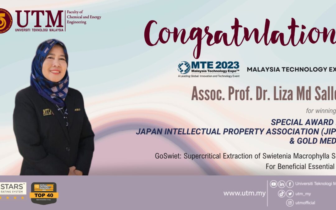 Congratulations Assoc. Prof. Dr. Liza Md Salleh for winning the Special Award