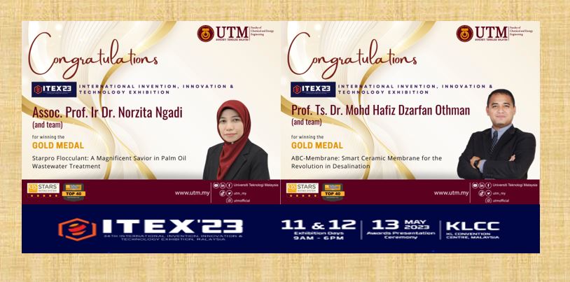 Congratulations to FKT researchers for winning the Gold Medal at ITEX 2023