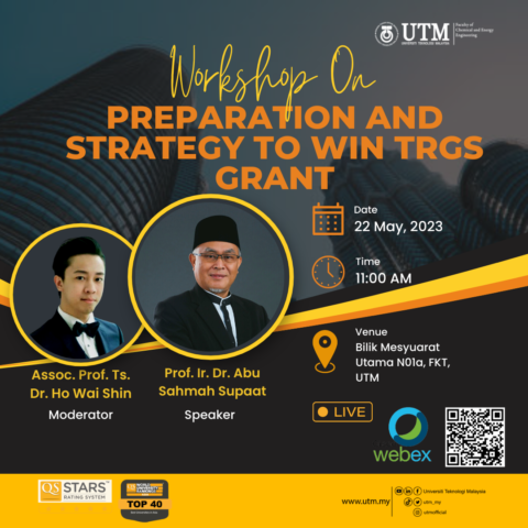 Workshop on Preparation and Strategy to win TRGS Grant | Faculty of ...