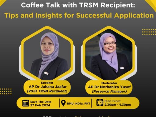 Coffee Talk with TRSM Recipient: Tips and Insights for Successful Application