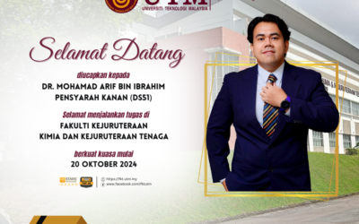 SELAMAT DATANG STAF BAHARU – DR. MOHAMAD ARIF BIN IBRAHIM (20 OKTOBER 2024)