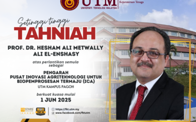 TAHNIAH DIUCAPKAN KEPADA PROF. DR. HESHAM ALI METWALLY ALI EL-ENSHASY