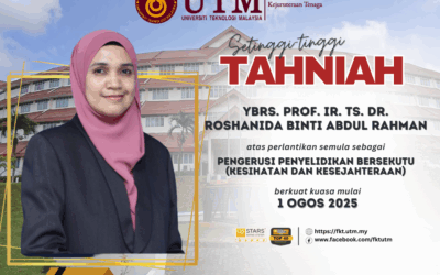 TAHNIAH DI UCAPKAN KEPADA PROFESOR IR. TS. DR. ROSHANIDA BINTI ABDUL RAHMAN