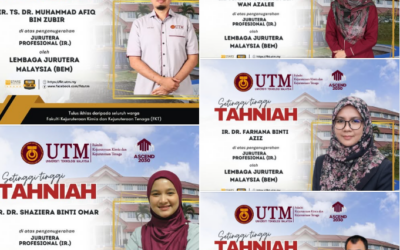 TAHNIAH DI ATAS PENGANUGERAHAN JURUTERA PROFESIONAL