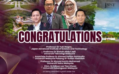 Congratulations Prof. Dr. Aishah Abdul Jalil – Japan–Malaysia Research Hub on Energy Conversion and Storage with Young Researchers Exchange