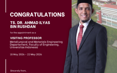 Congratulations Ts. Dr. Ahmad Ilyas Rushdan – Visiting Professor Universitas Indonesia