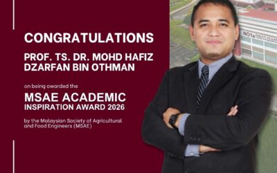 Congratulations to Prof. Ts. Dr. Mohd Hafiz Dzarfan bin Othman – MSAE Academic Inspiration Award 2026