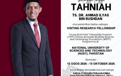 Congratulations Ts. Dr. Ahmad Ilyas bin Rushdan – NUST, Pakistan