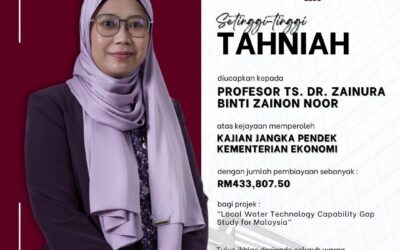 Setinggi-tinggi Tahniah diucapkan kepada Profesor Ts. Dr. Zainura binti Zainon Noor – Kajian Jangka Pendek Kementerian Ekonomi